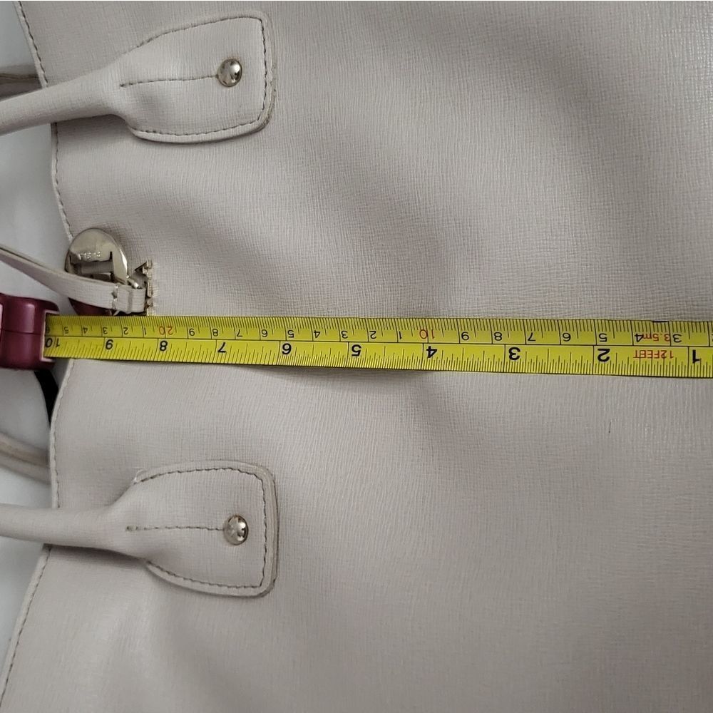 Off white Furla Top Handle Bag Large Tote shoulder bag women's - Picture 14 of 16